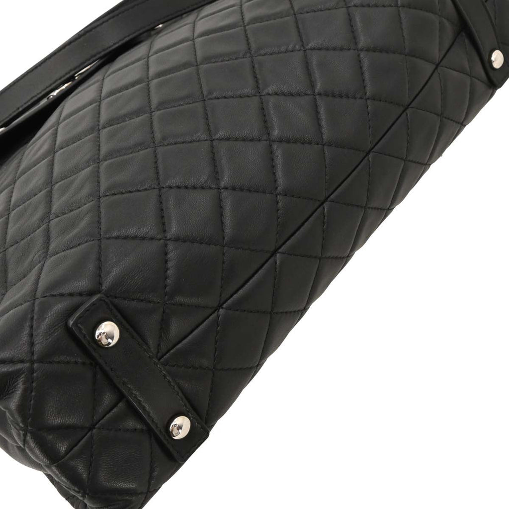 Chanel 2014-2015 Black Lambskin Tote Handbag