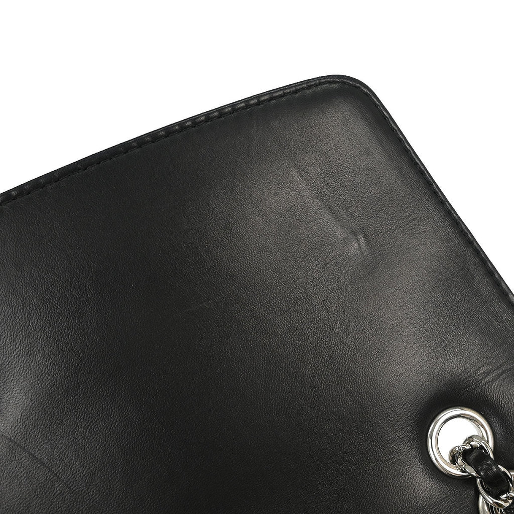 Chanel 2014-2015 Black Lambskin Chain Shoulder Bag
