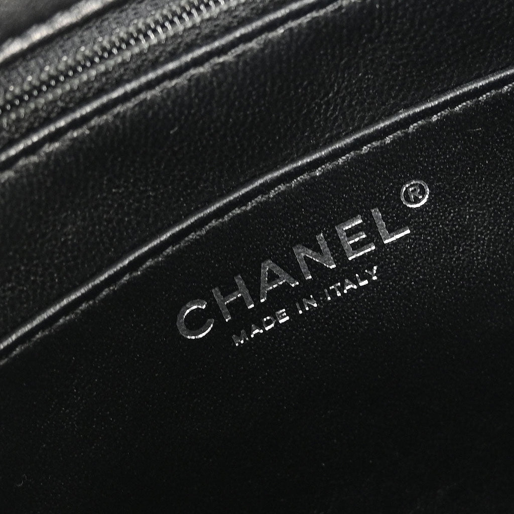Chanel 2014-2015 Black Lambskin Chain Shoulder Bag