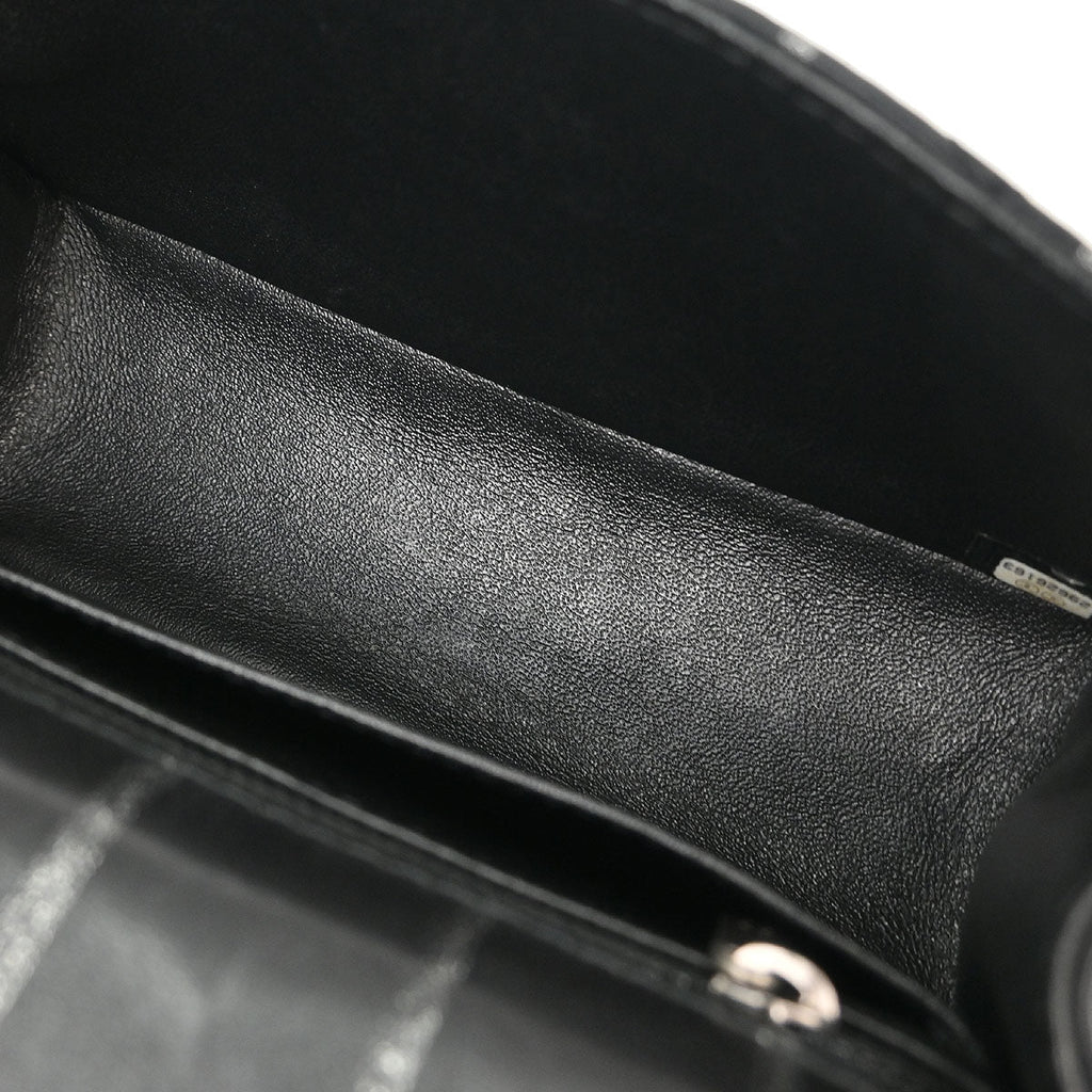 Chanel 2019 Black Calfskin Mademoiselle Lock Shoulder Bag
