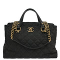 Chanel 2012-2013 Black Caviar 2way Shoulder Handbag