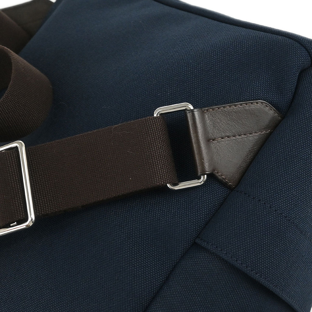 Hermes Navy Toile Officier Sac De Pansage Groom Backpack