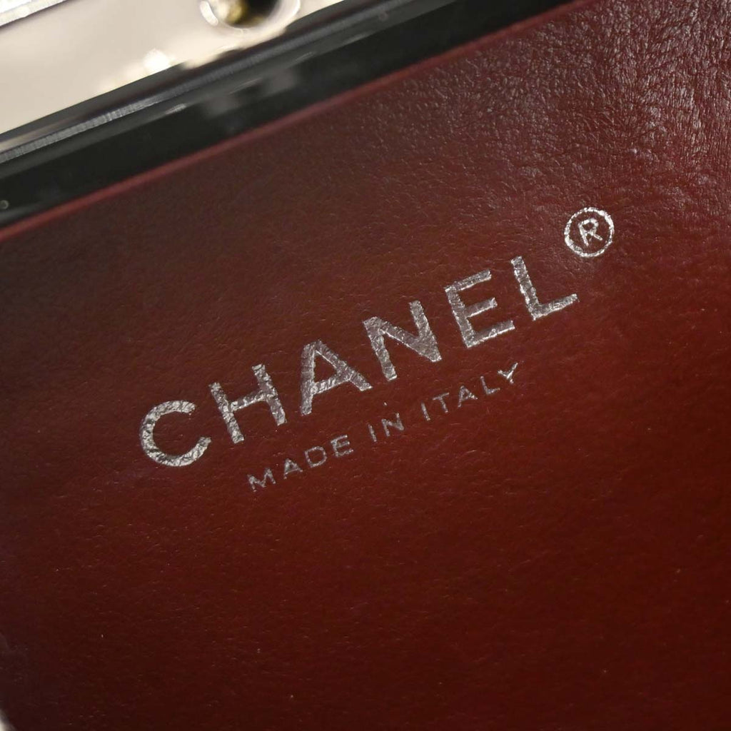 Chanel 2016-2017 Plexiglass Lambskin Evening In The Air Trolley Minaudiere Clutch