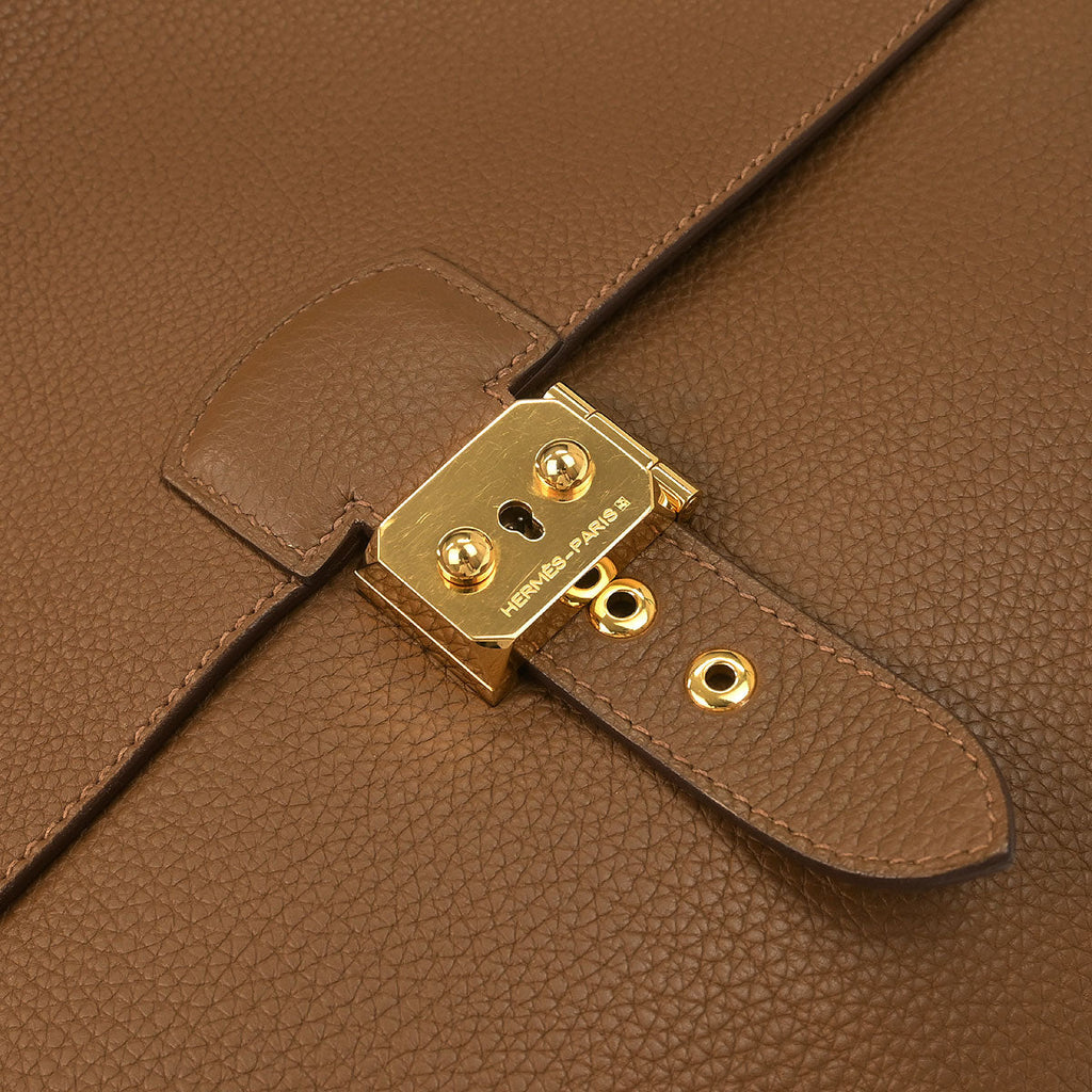 Hermes 2012 Alezan Togo Sac a Depeches 38 Briefcase