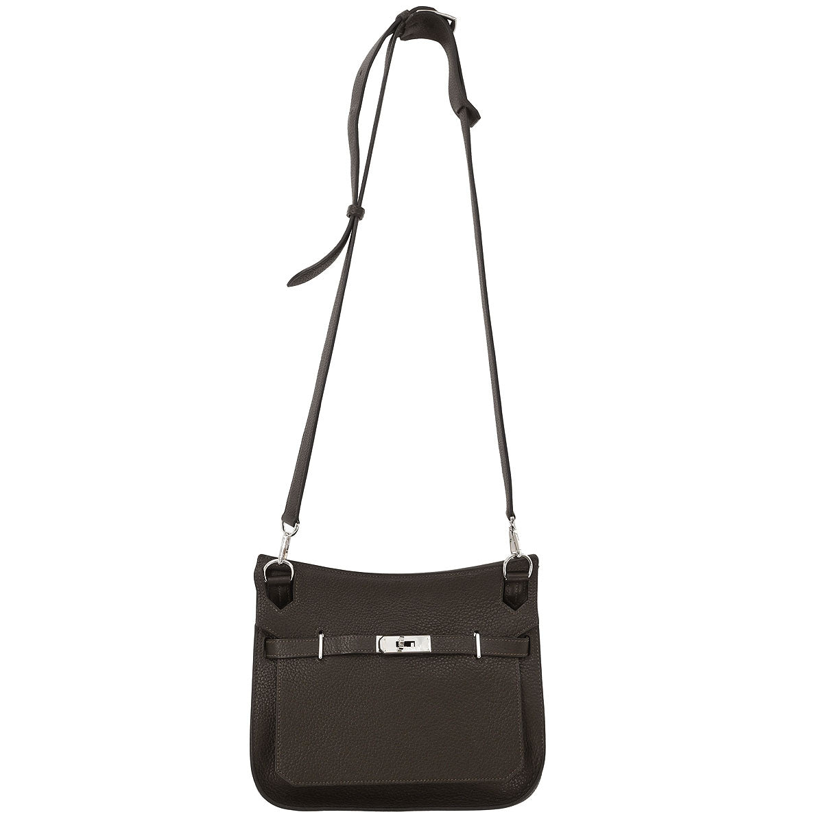 Hermes 2010 Ebene Taurillon Clemence Jypsiere 28 Shoulder Bag