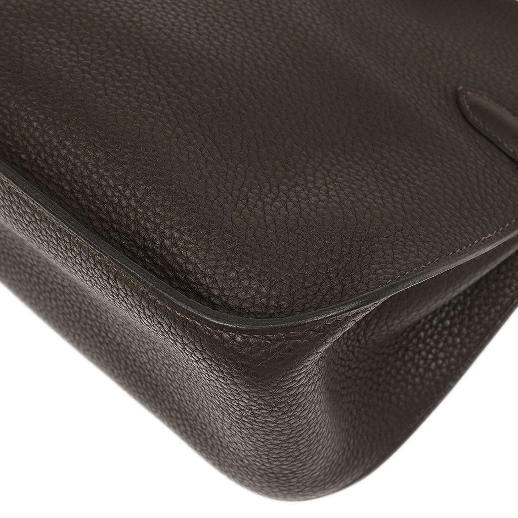 Hermes 2010 Ebene Taurillon Clemence Jypsiere 28 Shoulder Bag