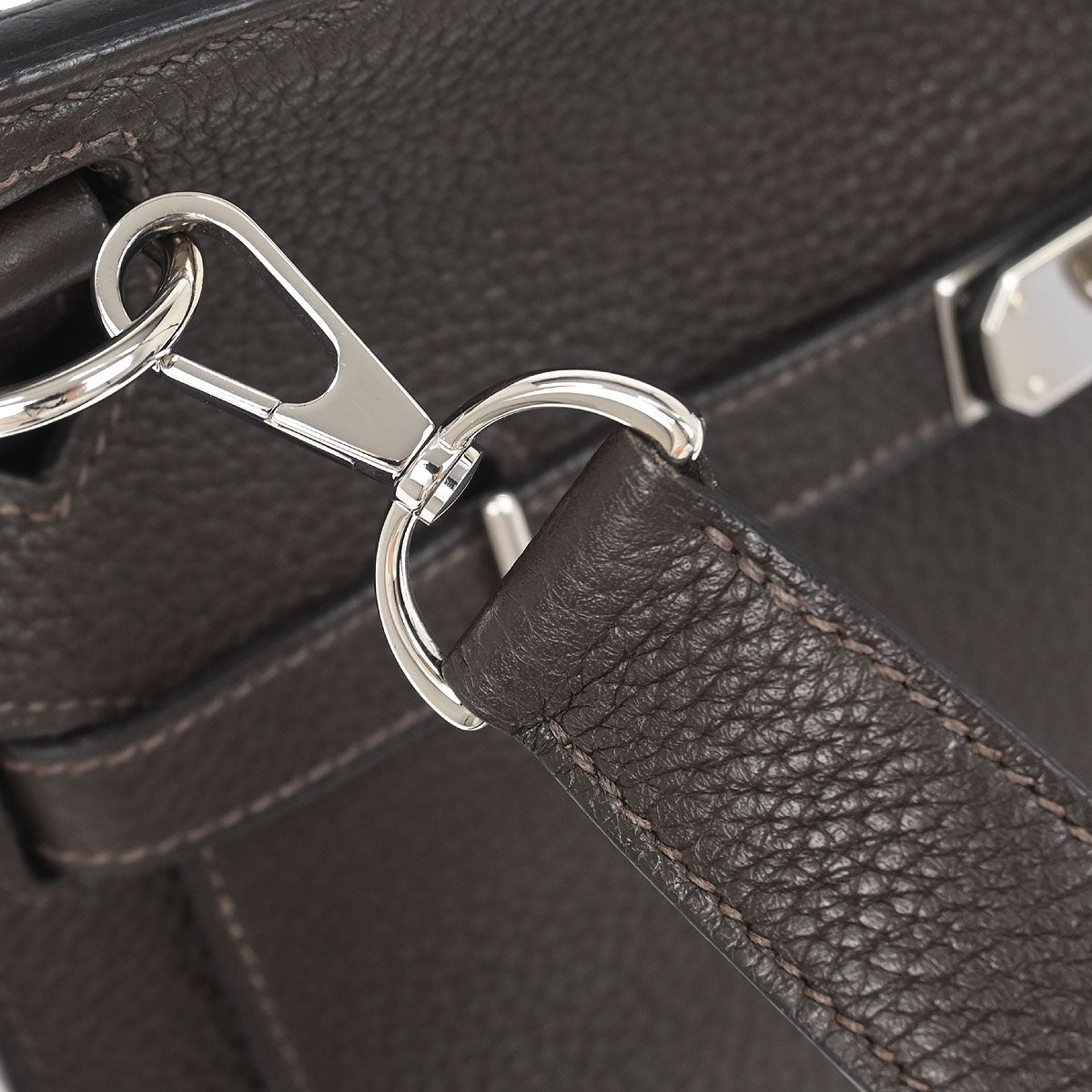 Hermes 2010 Ebene Taurillon Clemence Jypsiere 28 Shoulder Bag