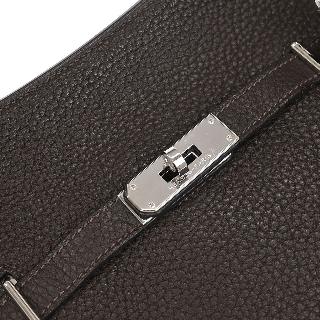 Hermes 2010 Ebene Taurillon Clemence Jypsiere 28 Shoulder Bag