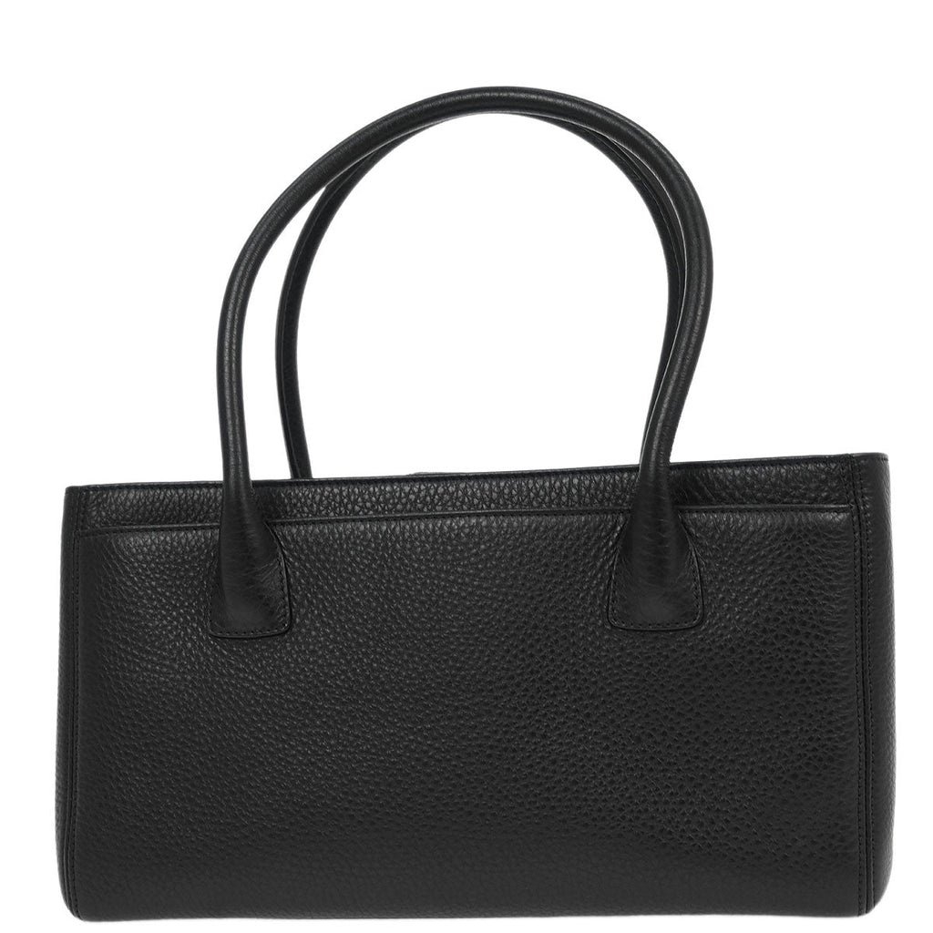 Chanel Black Deerskin Executive Cerf Tote Handbag