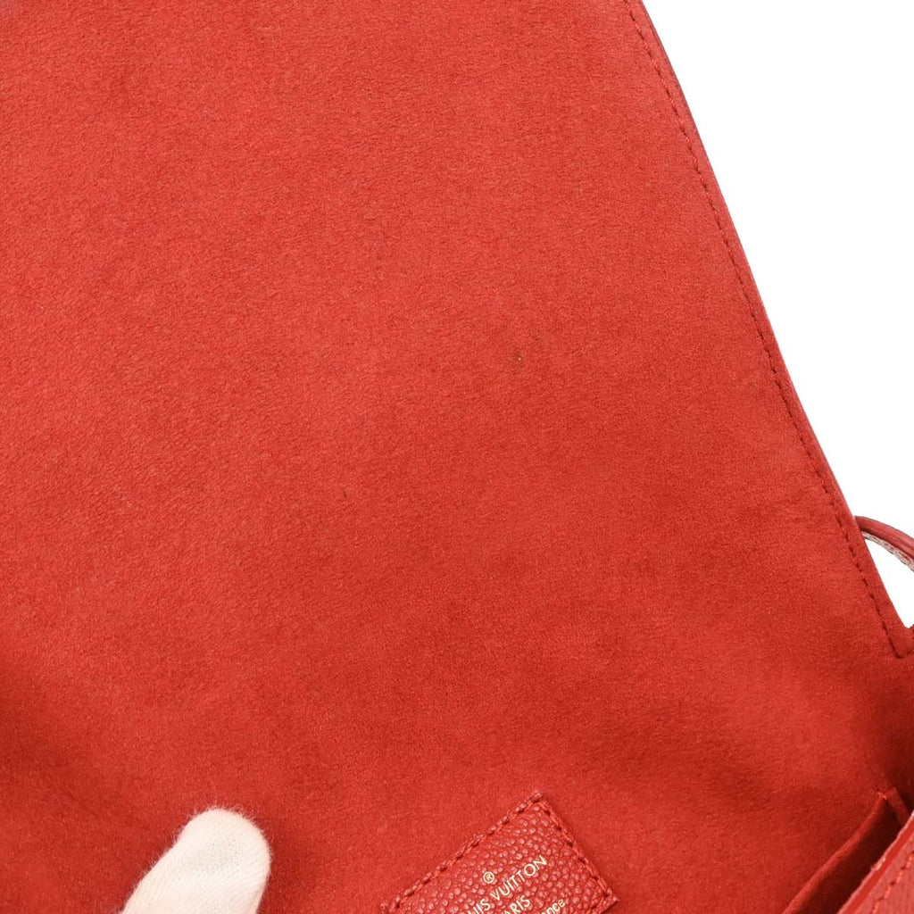 Louis Vuitton 2017 Red Monogram Empreinte Juno Shoulder Bag M43144