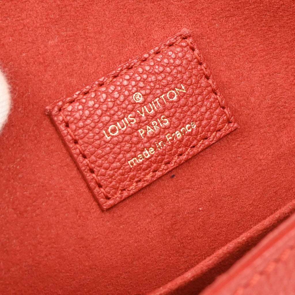 Louis Vuitton 2017 Red Monogram Empreinte Juno Shoulder Bag M43144