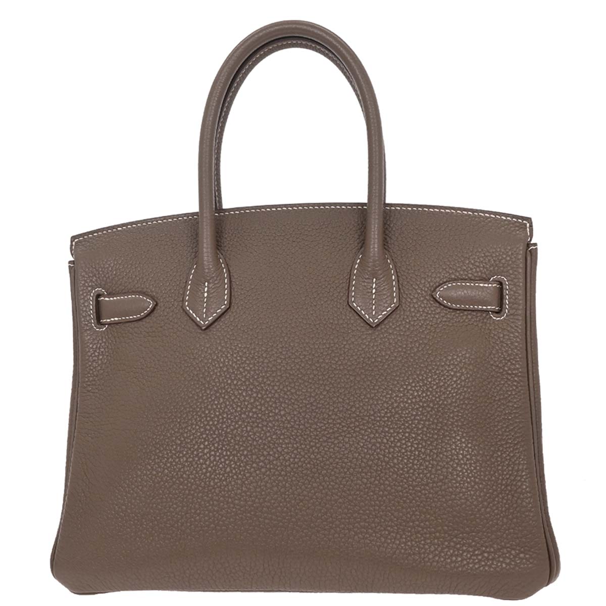 Hermes 2012 Etoupe Taurillon Clemence Birkin 30 Handbag
