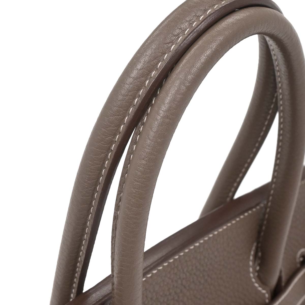 Hermes 2012 Etoupe Taurillon Clemence Birkin 30 Handbag