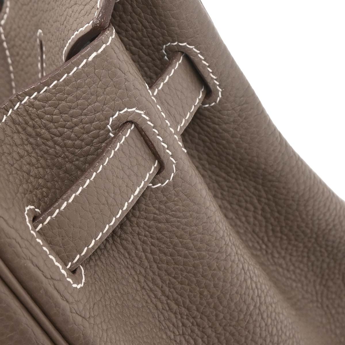 Hermes 2012 Etoupe Taurillon Clemence Birkin 30 Handbag
