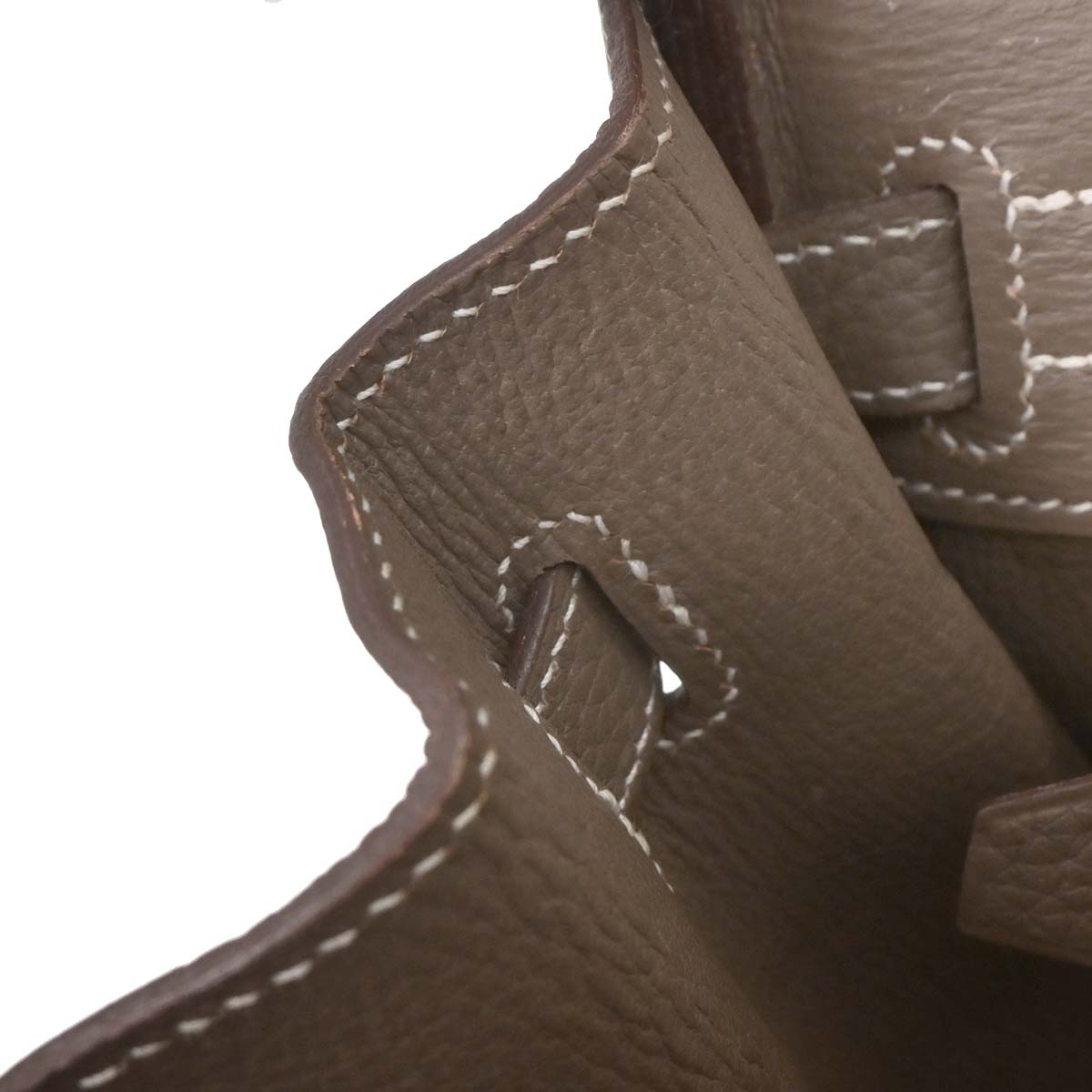 Hermes 2012 Etoupe Taurillon Clemence Birkin 30 Handbag
