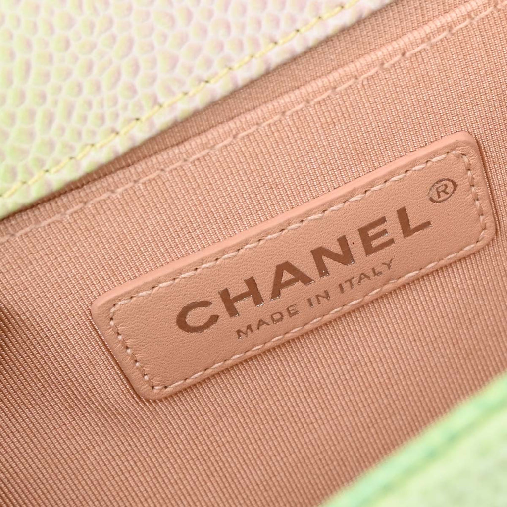 Boy 2018 Chanel Pastel Color Caviar Medium Shoulder Bag