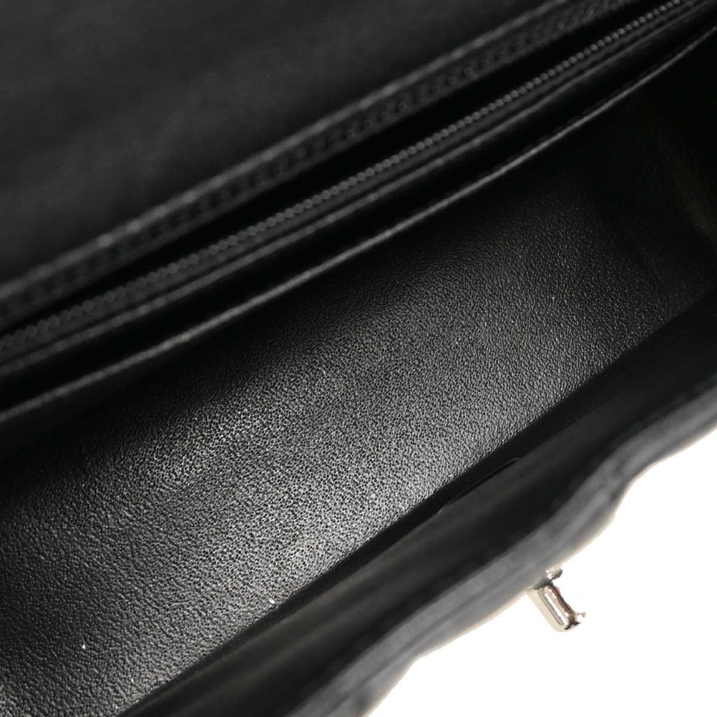 Chanel 2018-2019 Black Lambskin Classic Single Flap Shoulder Bag