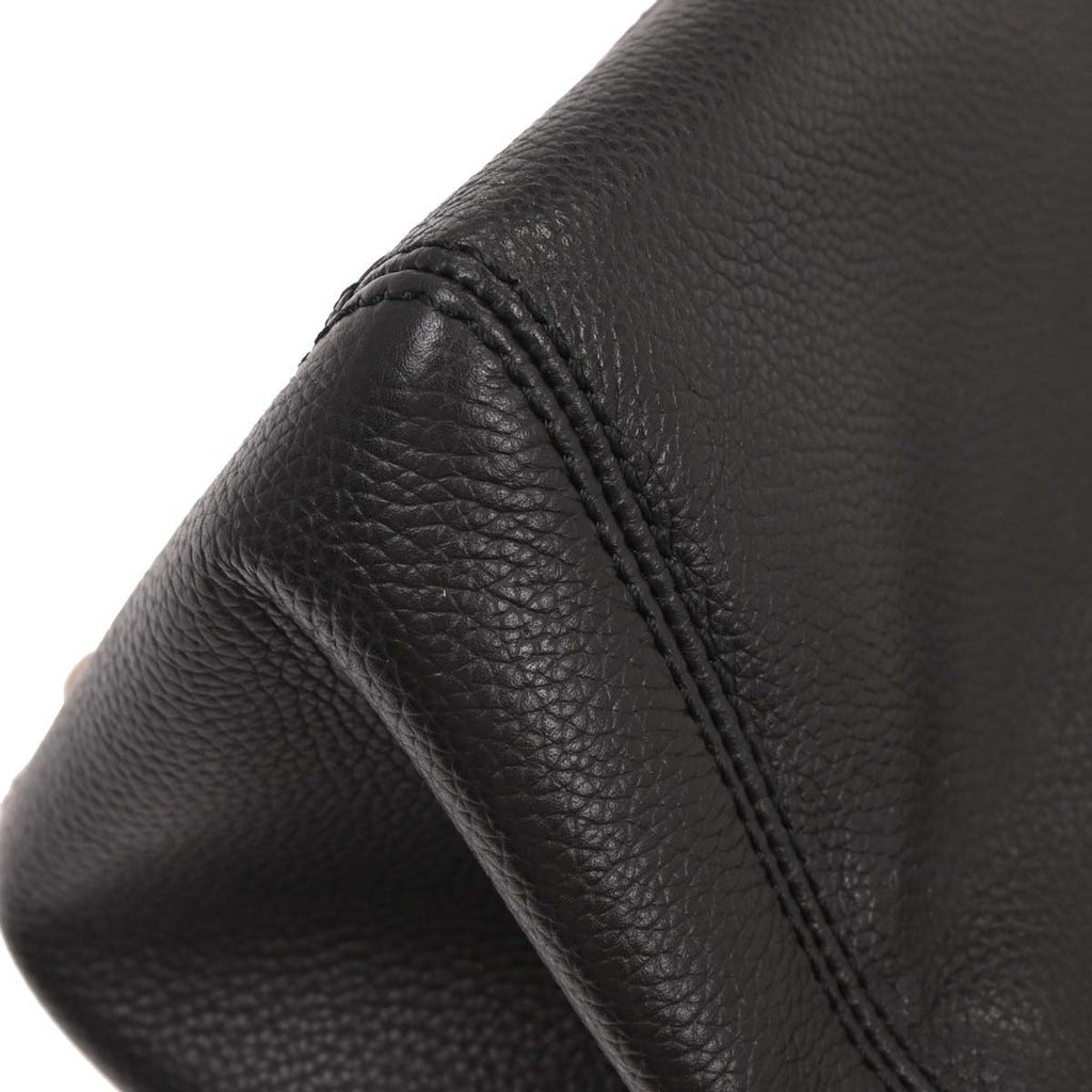 Chanel 2012-2013 Black Calfskin Executive Cerf Tote Bag