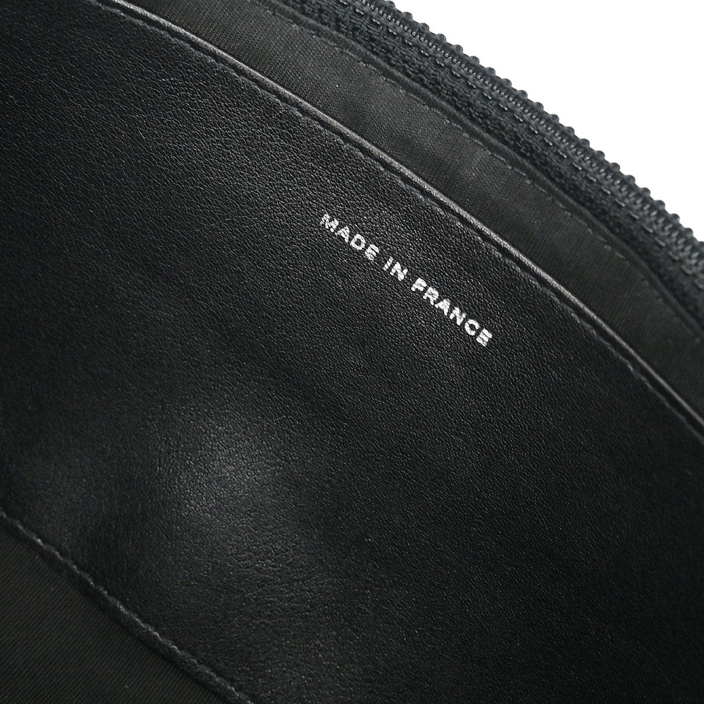 Chanel 2010-2011 Black Caviar Half Moon WOC Shoulder Wallet Bag
