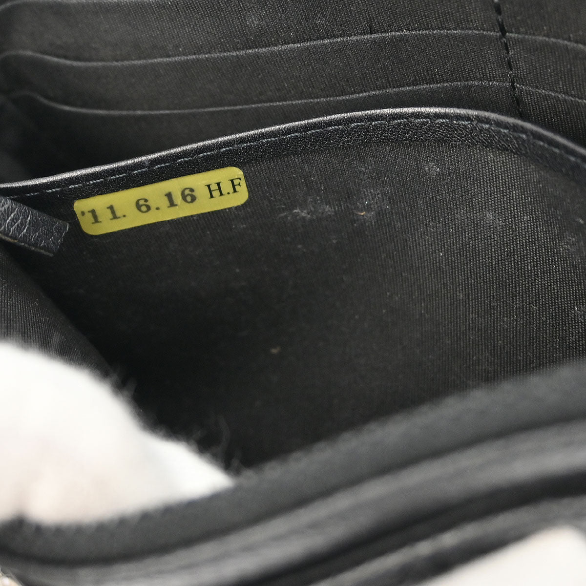 Chanel 2010-2011 Black Caviar Half Moon WOC Shoulder Wallet Bag