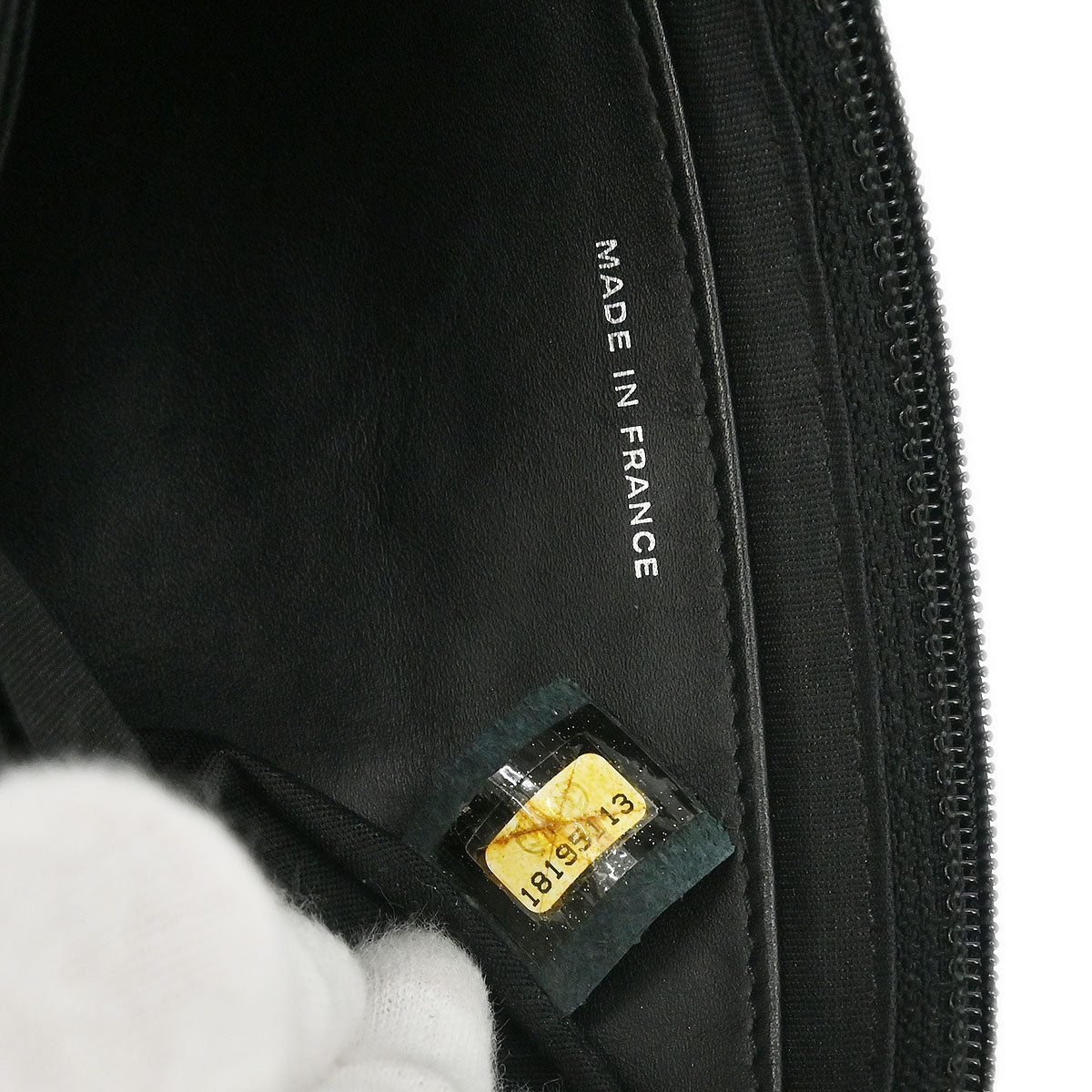 Chanel 2013-2014 Black Caviar Half Moon WOC Shoulder Wallet Bag
