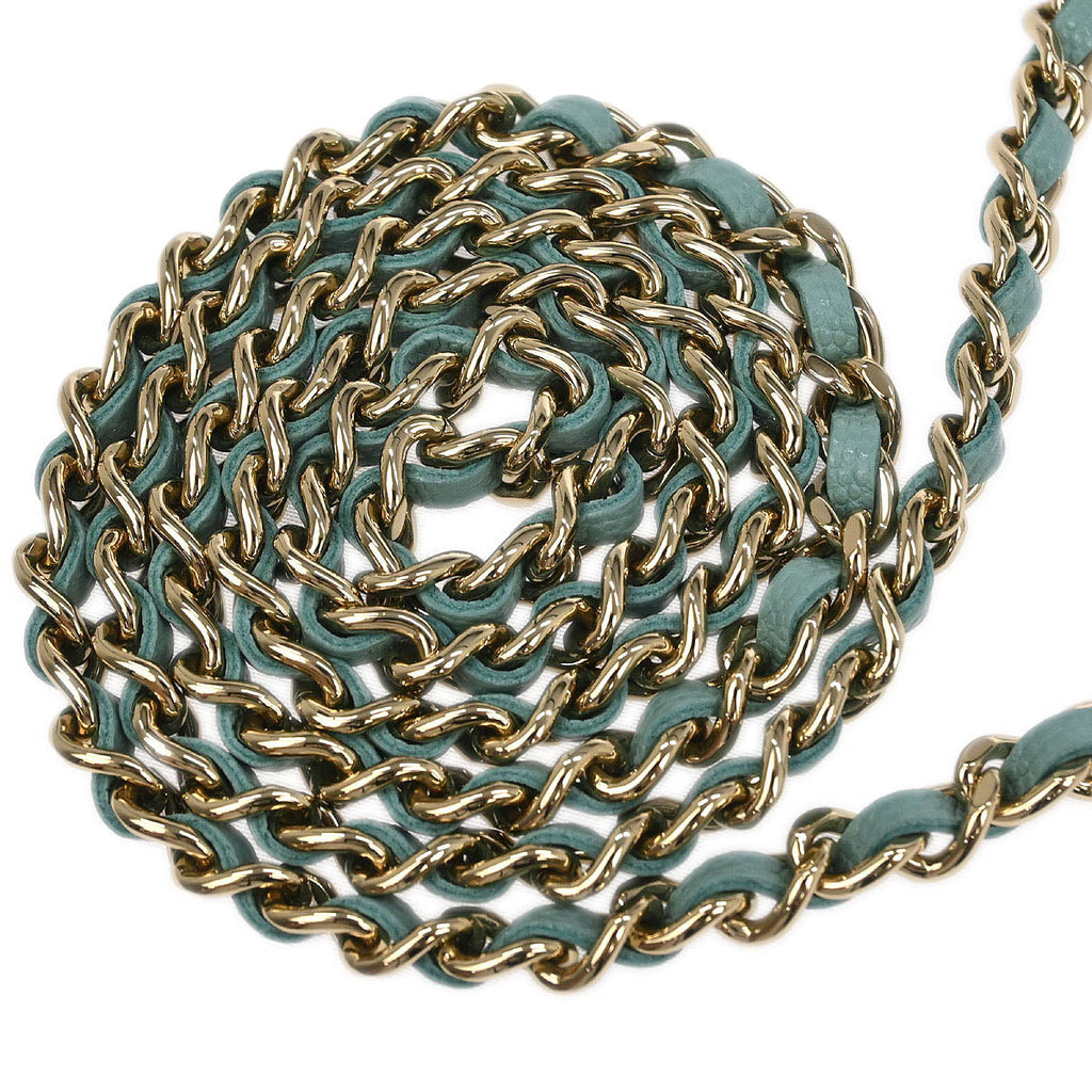Chanel 2019 Light Blue Caviar Classic WOC Wallet On Chain