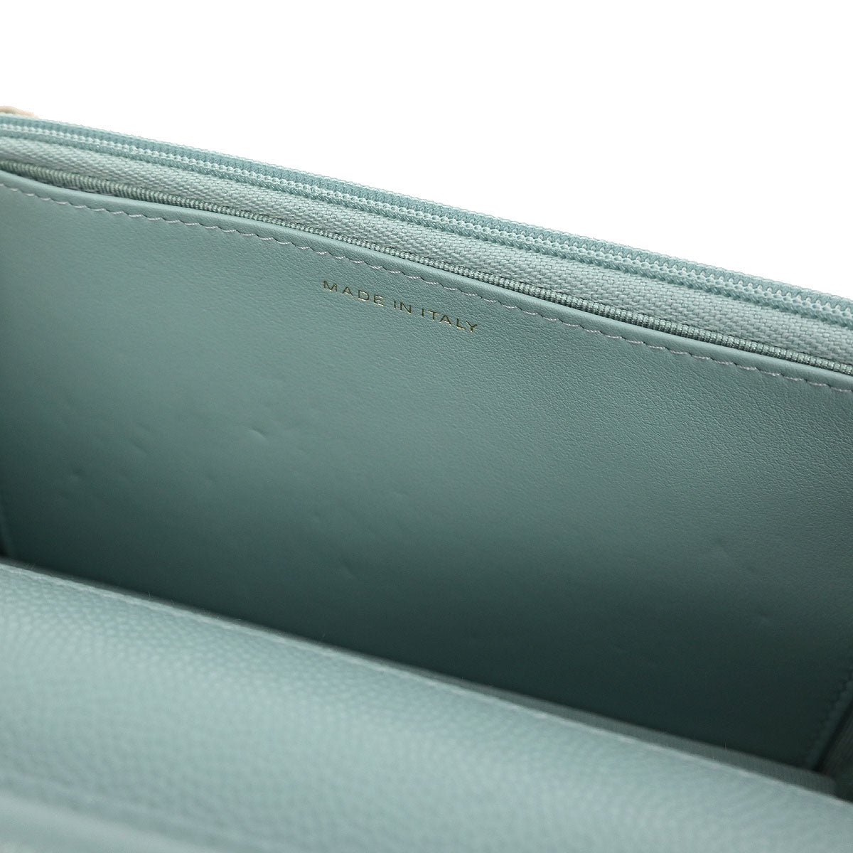 Chanel 2019 Light Blue Caviar Classic WOC Wallet On Chain