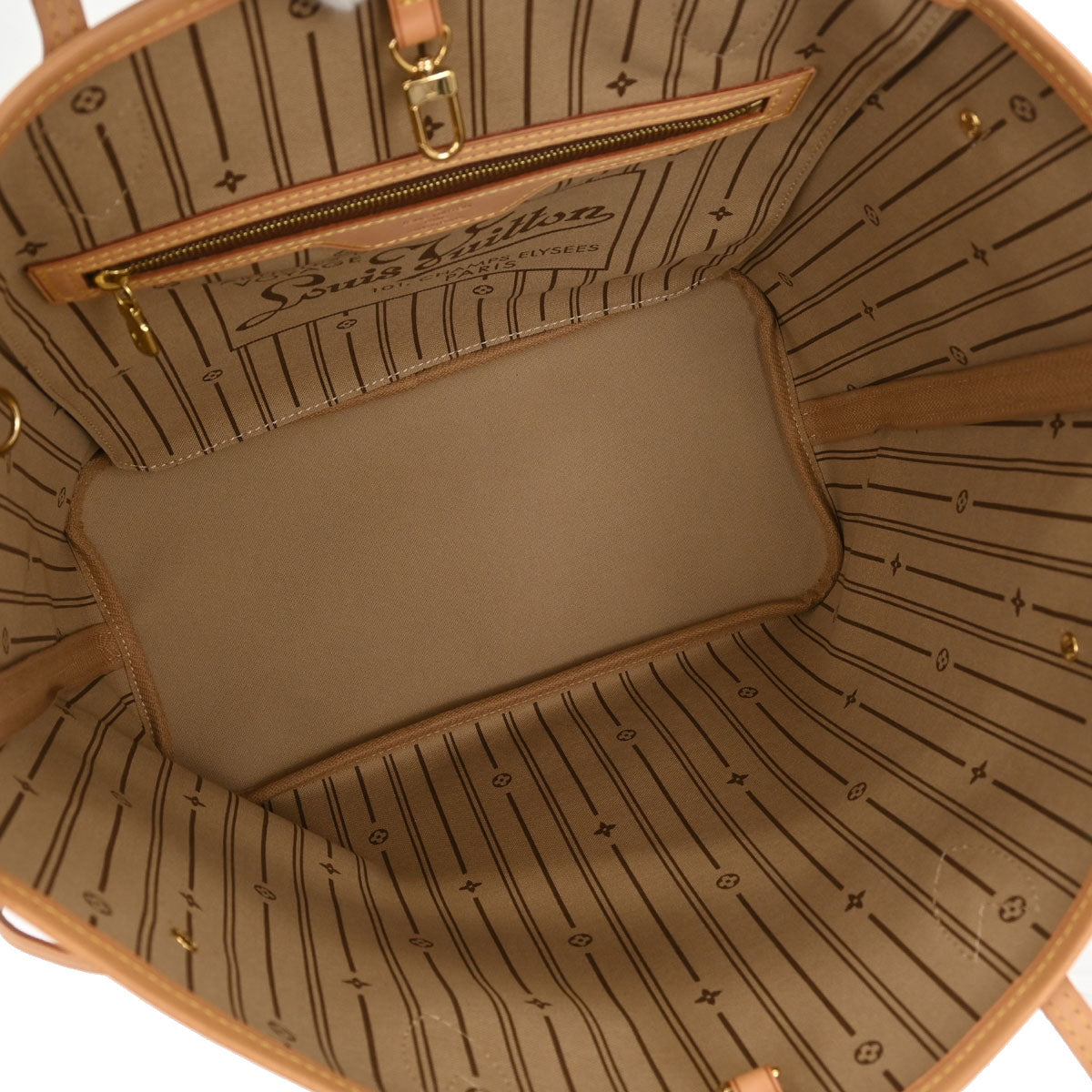 Louis Vuitton 2012 Monogram Neverfull MM Shoulder Tote Bag M40156