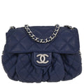 Chanel 2013-2014 Blue Calfskin Chain Around Shoulder Bag