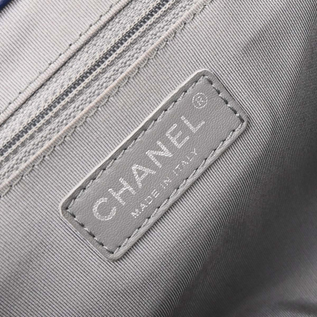 Chanel 2013-2014 Blue Calfskin Chain Around Shoulder Bag