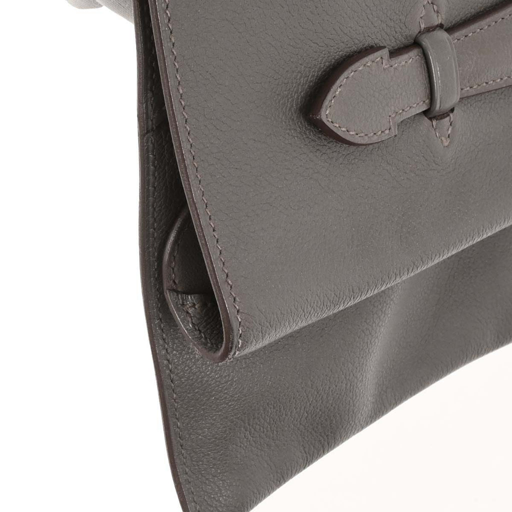 Hermes 2013 Etain Evercolor Pliplat Clutch Bag