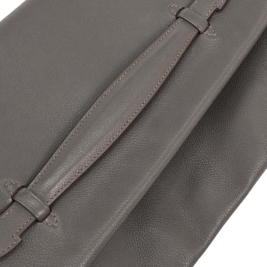 Hermes 2013 Etain Evercolor Pliplat Clutch Bag