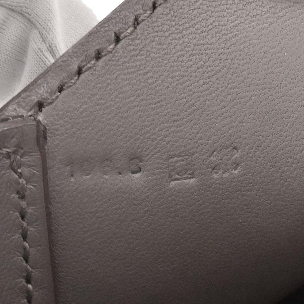 Hermes 2013 Etain Evercolor Pliplat Clutch Bag
