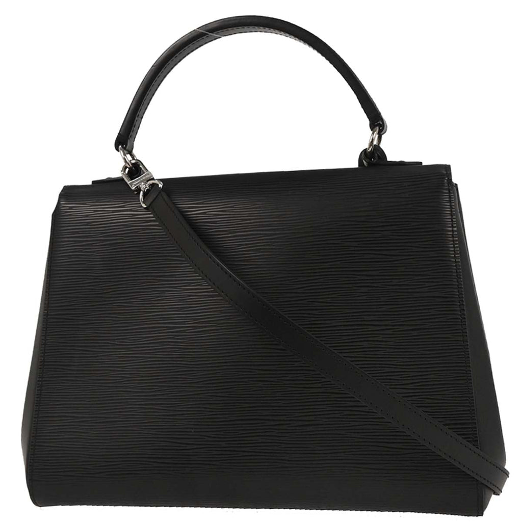 Louis Vuitton Black Epi Cluny MM 2way Shoulder Handbag M41302