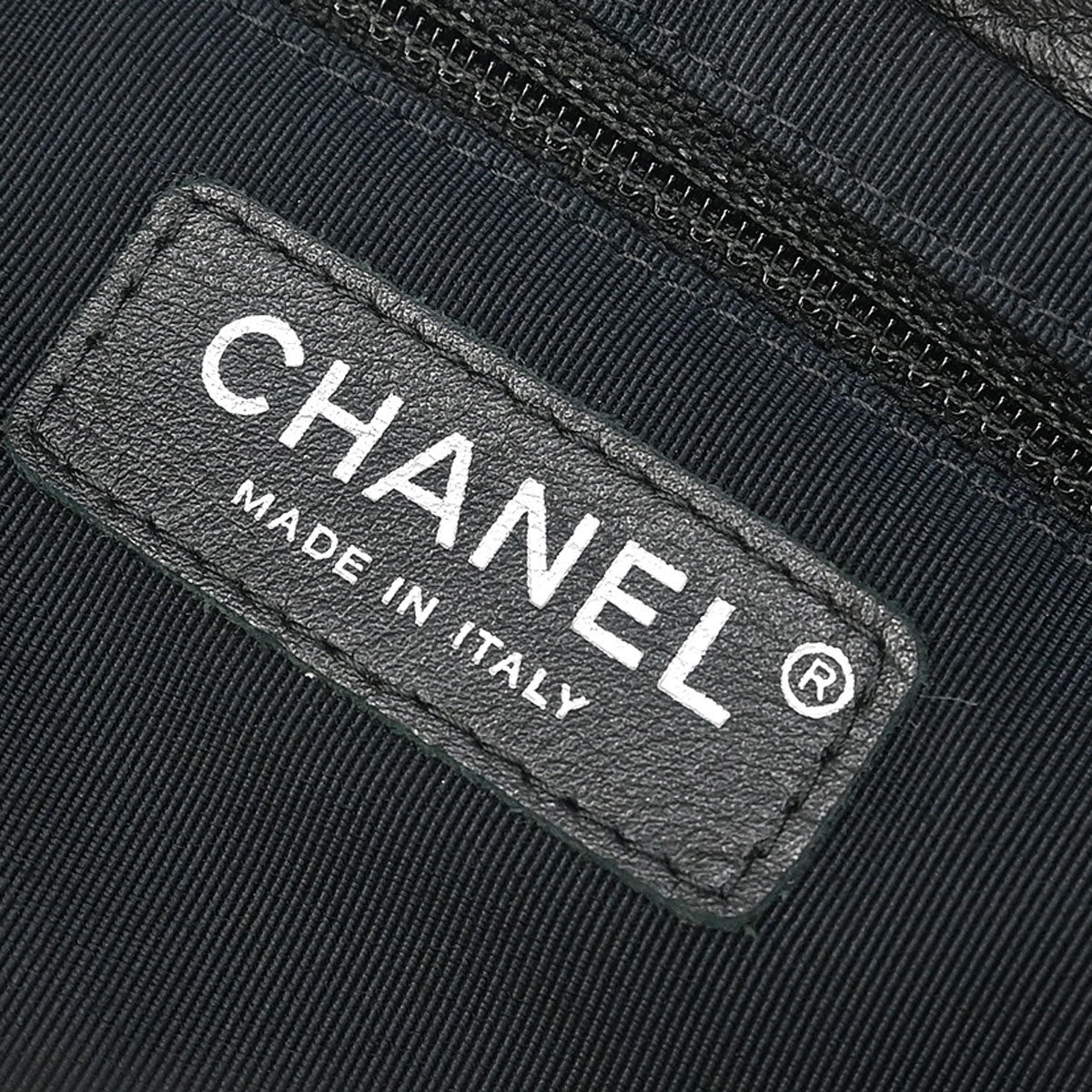 Chanel 2012-2013 Black Calfskin Trianon Tote 2way Shoulder Handbag