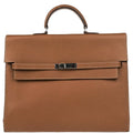 Hermes Gold Taurillon Clemence Kelly Depeche 38 Business Handbag