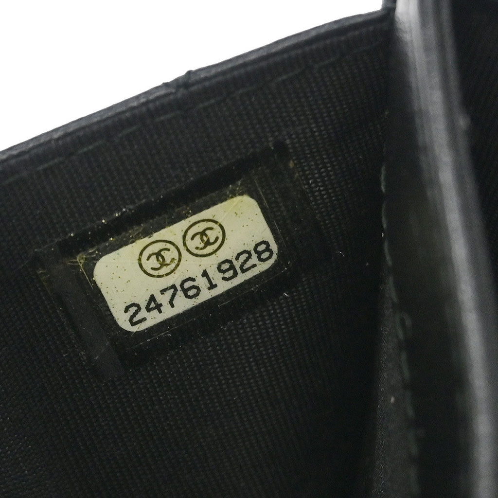 Boy Chanel 2017-2018 Black Lambskin Cardholder
