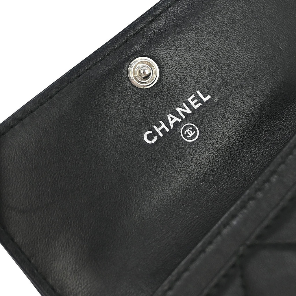 Boy Chanel 2017-2018 Black Lambskin Cardholder