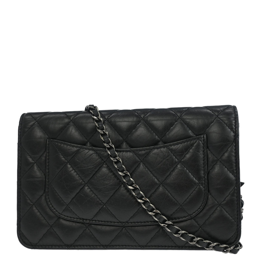 Chanel 2015-2016 Calfskin Mademoiselle Lock Icon WOC Wallet on Chain Shoulder Bag