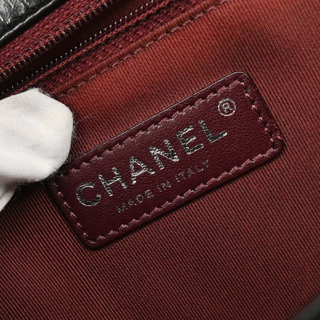 Chanel 2014-2015 Black Calfskin Coco Boy Flap Shoulder Bag
