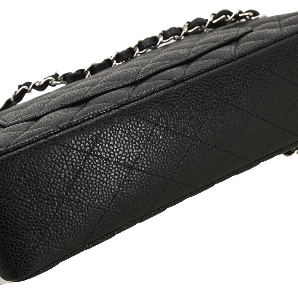 Chanel 2019 Black Caviar Small Classic Double Flap Shoulder Bag