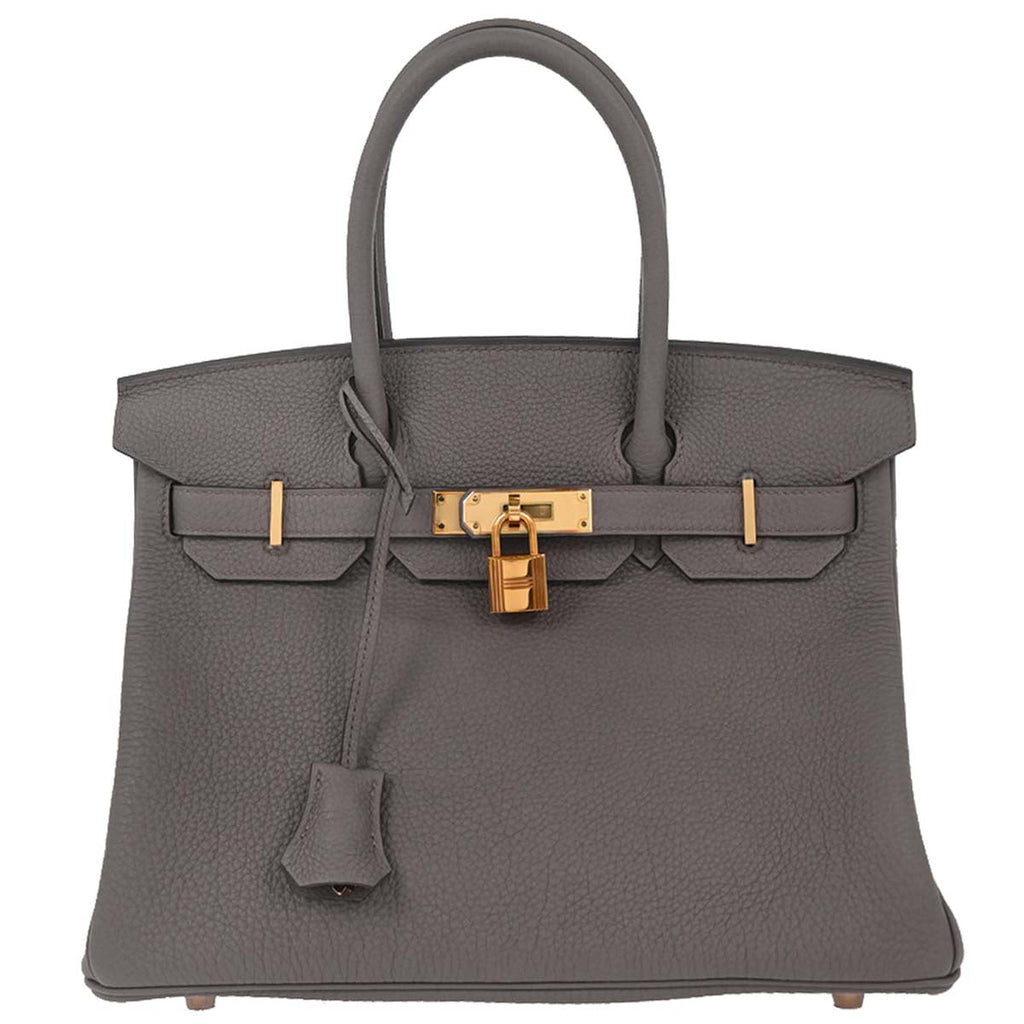 Hermes 2019 Gris Etain Togo Birkin 30 Handbag