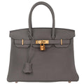 Hermes 2019 Gris Etain Togo Birkin 30 Handbag
