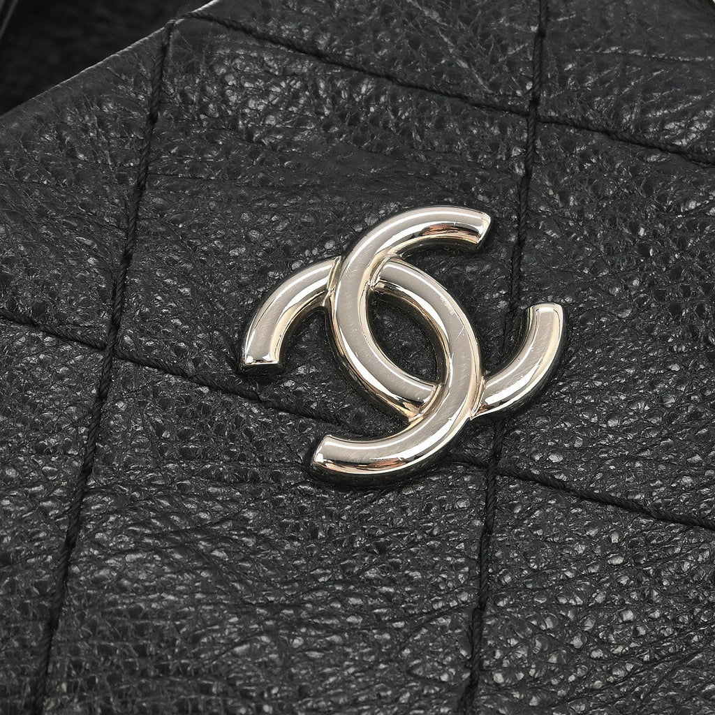 Chanel 2009-2010 Black Calfskin On the Road Tote Handbag