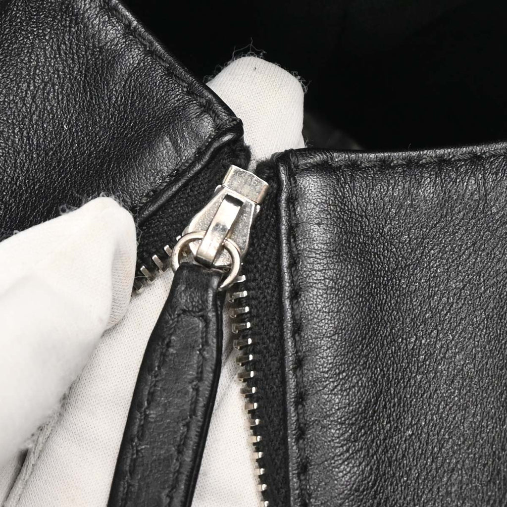 Chanel 2011 Black Calfskin Shoulder Tote Bag