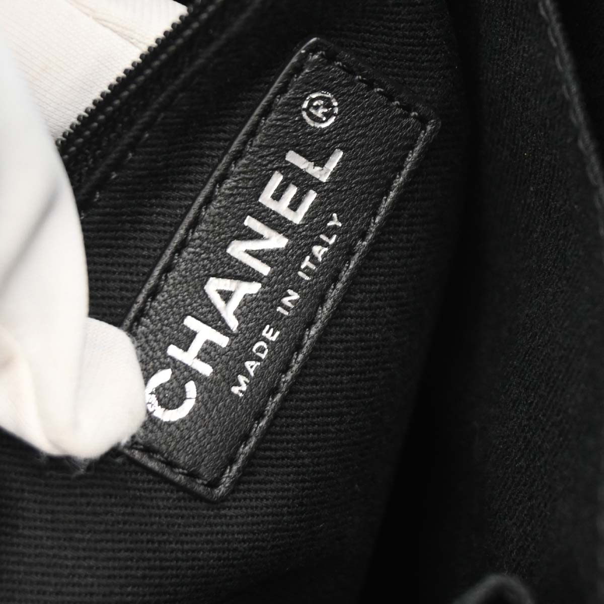 Chanel 2011 Black Calfskin Shoulder Tote Bag