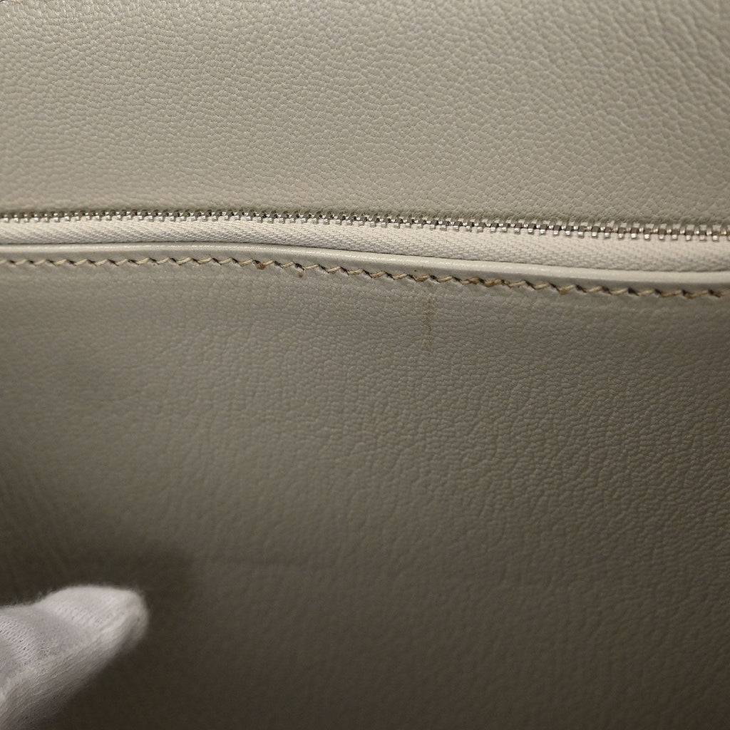 Hermes 2013 Etoupe Taurillon Clemence Steve Caporal 35 Shoulder Bag