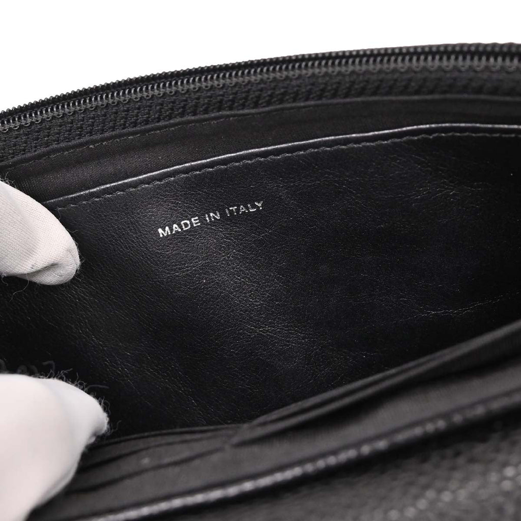 Chanel 2011 Black Caviar Half-Moon WOC Wallet On Chain