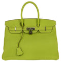 Hermes Kiwi Epsom Candy Birkin 35 Handbag