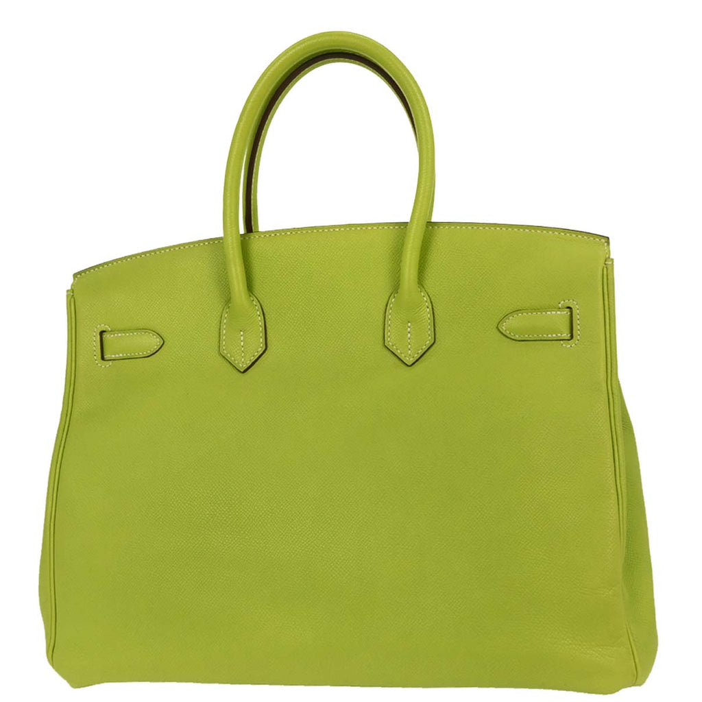 Hermes Kiwi Epsom Candy Birkin 35 Handbag